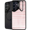 Pink and White Stripes Galaxy S24 FE Kickstand Case