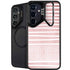 Pink and White Stripes Galaxy S24 FE Kickstand Case