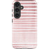 Pink and White Stripes Galaxy S25 Plus Impact Case