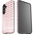 Pink and White Stripes Galaxy S25 Plus Impact Case