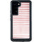 Pink and White Stripes Galaxy S24 Plus Waterproof Case