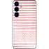 Pink and White Stripes Galaxy S25 Skin