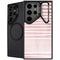 Pink and White Stripes Galaxy S25 Ultra Kickstand Case