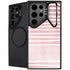 Pink and White Stripes Galaxy S25 Ultra Kickstand Case