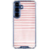 Pink and White Stripes Galaxy S25 Clear Case