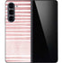 Pink and White Stripes Galaxy Z Fold5 5G Skin