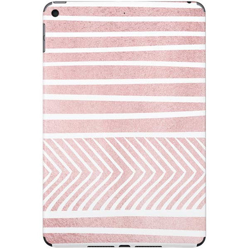 Pink and White Stripes iPad Skins