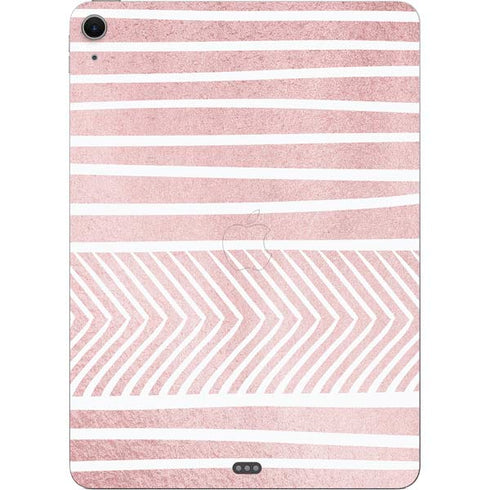 Pink and White Stripes Apple iPad Air Skin