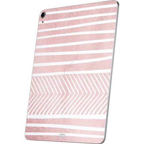 Pink and White Stripes Apple iPad Air Skin