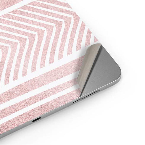 Pink and White Stripes Apple iPad Air Skin
