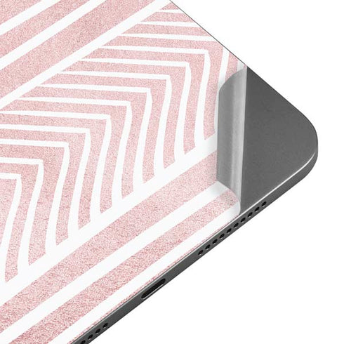 Pink and White Stripes Apple iPad Mini Skin