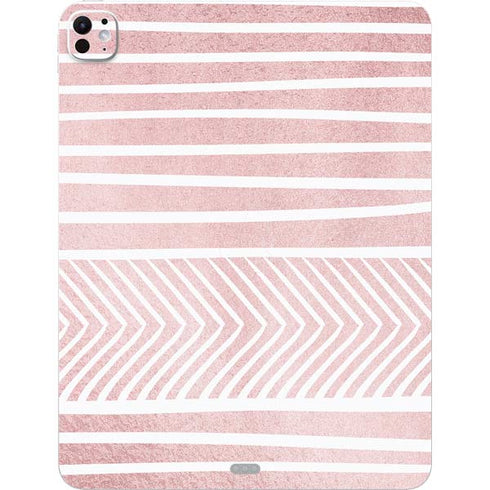 Pink and White Stripes iPad Pro 13in M4 (2024) Skin