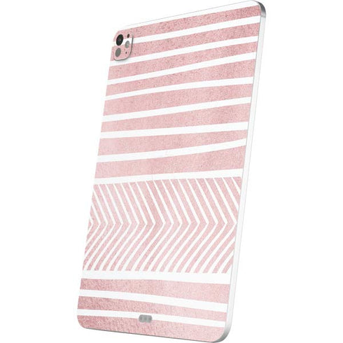 Pink and White Stripes iPad Pro 13in M4 (2024) Skin