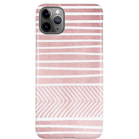 Pink and White Stripes iPhone Cases