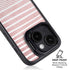 Pink and White Stripes iPhone 13 Kickstand Case