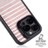 Pink and White Stripes iPhone 13 Pro Max Kickstand Case