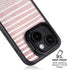 Pink and White Stripes iPhone 15 Plus Kickstand Case