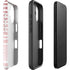 Pink and White Stripes iPhone 16 Impact Case