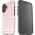 Pink and White Stripes iPhone 16 Impact Case