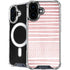 Pink and White Stripes iPhone 16 MagSafe Case
