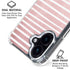 Pink and White Stripes iPhone 16 MagSafe Case