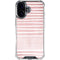 Pink and White Stripes iPhone 16 Plus Clear Case