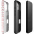Pink and White Stripes iPhone 16 Plus Impact Case