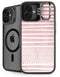 Pink and White Stripes iPhone 16 Plus Kickstand Case