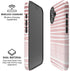 Pink and White Stripes iPhone 16 Plus Magsafe Impact Case