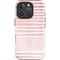 Pink and White Stripes iPhone 16 Pro Impact Case
