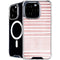 Pink and White Stripes iPhone 16 Pro MagSafe Case