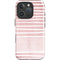 Pink and White Stripes iPhone 16 Pro Magsafe Impact Case