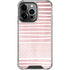 Pink and White Stripes iPhone 16 Pro Max Clear Case