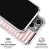 Pink and White Stripes iPhone 16 Pro Max Clear Case
