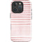 Pink and White Stripes iPhone 16 Pro Max Impact Case