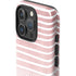Pink and White Stripes iPhone 16 Pro Max Impact Case