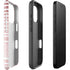 Pink and White Stripes iPhone 16 Pro Max Impact Case