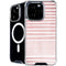 Pink and White Stripes iPhone 16 Pro Max MagSafe Case