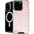Pink and White Stripes iPhone 16 Pro Max MagSafe Case