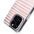 Pink and White Stripes iPhone 16 Pro Max MagSafe Case