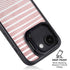 Pink and White Stripes iPhone 16e Kickstand Case