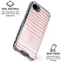 Pink and White Stripes iPhone 16e Clear Case