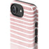 Pink and White Stripes iPhone 16e Impact Case