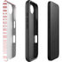Pink and White Stripes iPhone 16e Impact Case