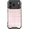 Pink and White Stripes iPhone 18 Pro Clear Case