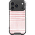 Pink and White Stripes iPhone 18 Pro Clear Case
