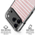 Pink and White Stripes iPhone 18 Pro Clear Case