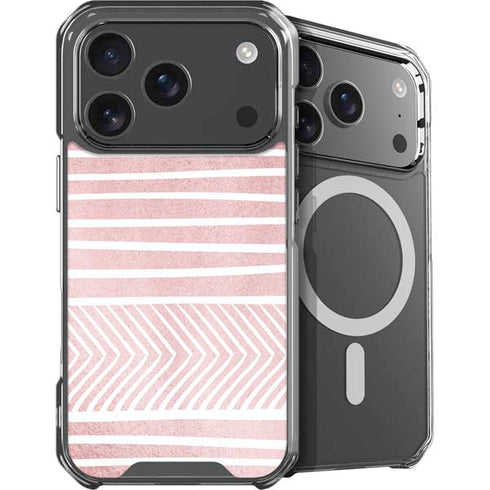 Pink and White Stripes iPhone 18 Pro MagSafe Case