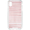 Pink and White Stripes iPhone XS Clear Case