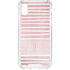 Pink and White Stripes iPhone XS Clear Case